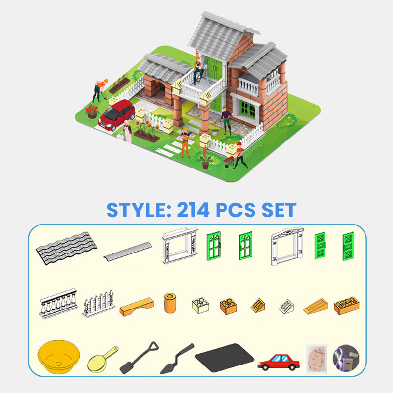 214 PCS DIY Simulation Building Toy Set for Kids