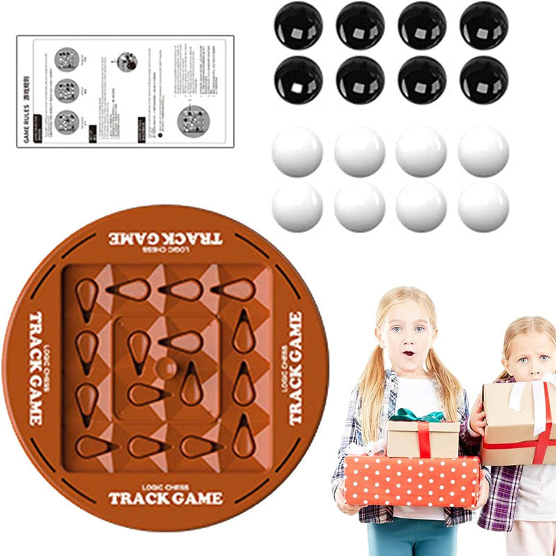 ♟️🌀Logic Chess Track Game Set, perfect for 2-4 players, offering fun-filled family game night entertainment✨💫