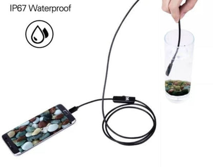 🔍 50% OFF! ✨ 3-IN-1 ENDOSCOPE - 2.0MP HD with 6 LED Lights, IP67 Waterproof, Compatible with Smartphones for Home Inspection and DIY Projects 📱🛠️