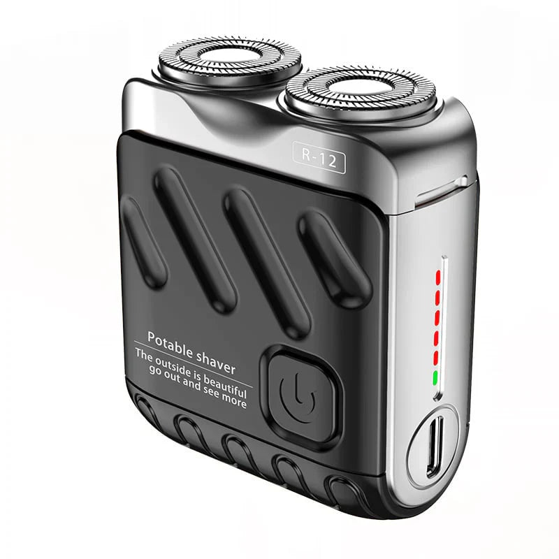 🔥🎉 Winter Hot Sale: 59% OFF! 🎁Portable Rotary Dual Ring Electric Shaver🚀