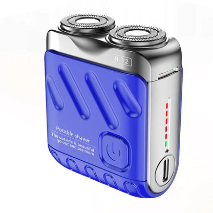🔥🎉 Winter Hot Sale: 59% OFF! 🎁Portable Rotary Dual Ring Electric Shaver🚀