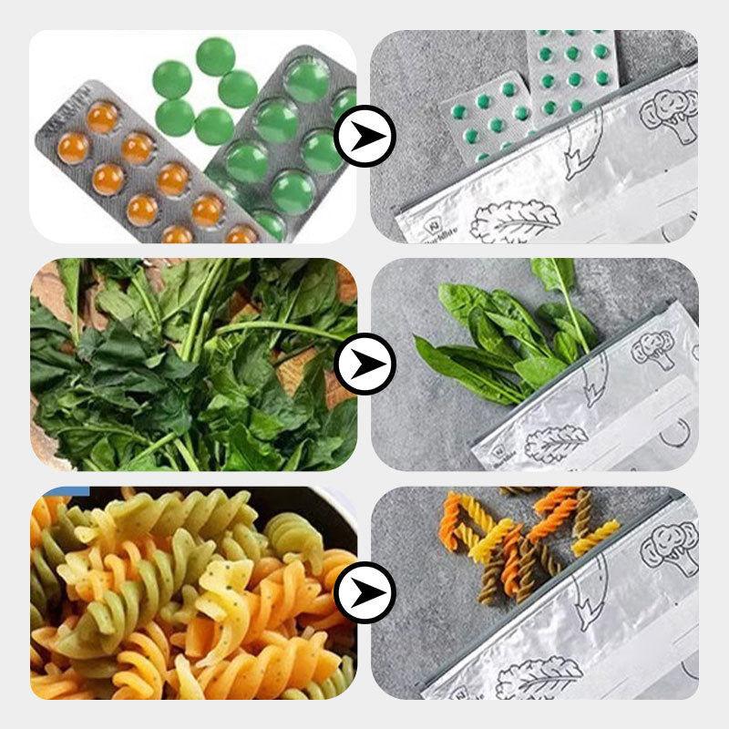 🔥Limited Sale: Buy 2 get 1 free!🍗 🥦Reusable Aluminum Foil Sealable Storage Bags