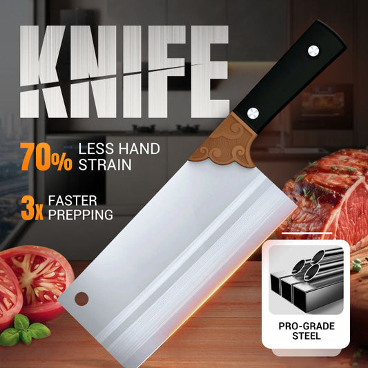 ✨ Forged Carbon Steel Chef's Knife — Sharp, Durable, Rust-Resistant and Versatile for Every Kitchen! ✨
