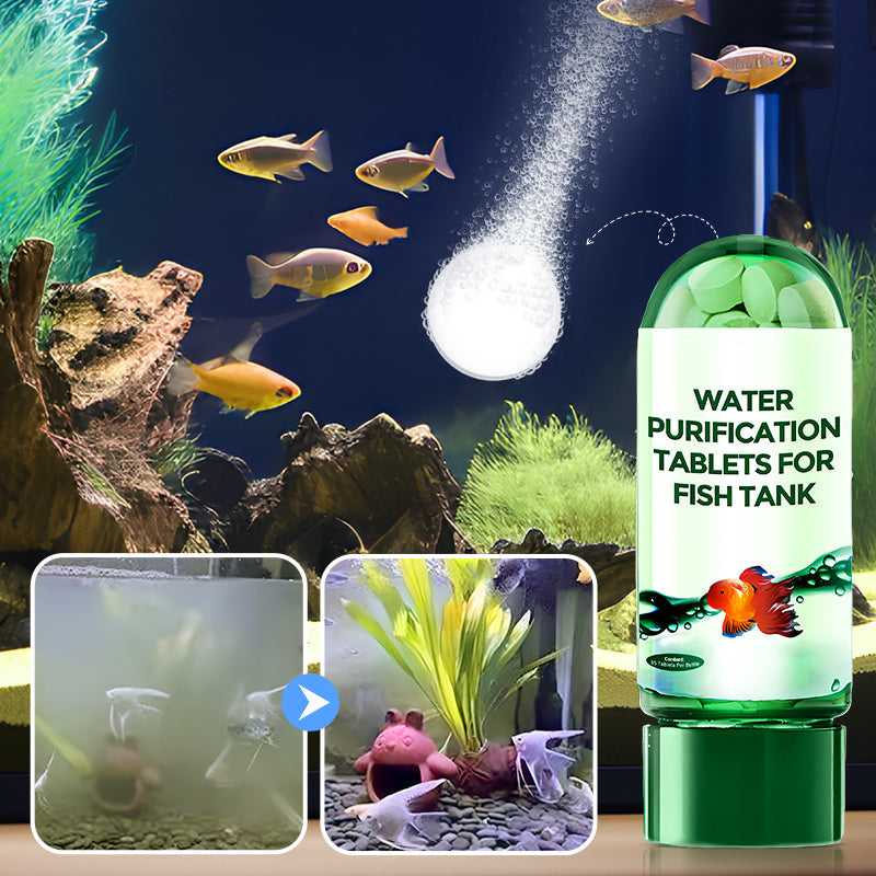 Buy 1 Get 1 Free⚡50K+ SOLD!🐠Powerful Aquarium Water Purification Tablet🌿