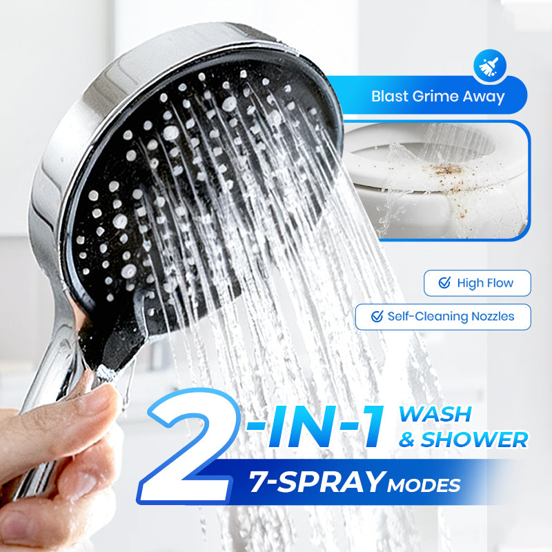 🚿 50% OFF NOW! ✨ High-Pressure Rainfall Shower Head - 360° Adjustable Angle, Easy-Clean Nozzles & Universal Fit for Refreshing Showers 💦📦