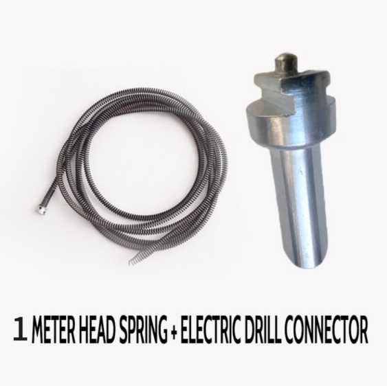 Electric drain cleaning spring succeeds