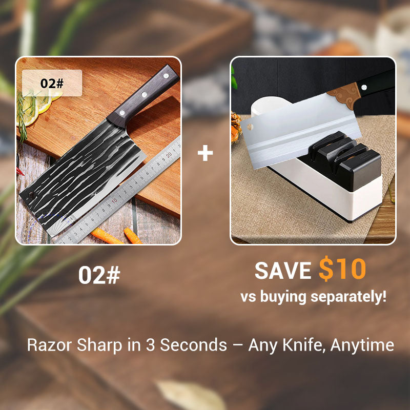 ✨ Forged Carbon Steel Chef's Knife — Sharp, Durable, Rust-Resistant and Versatile for Every Kitchen! ✨
