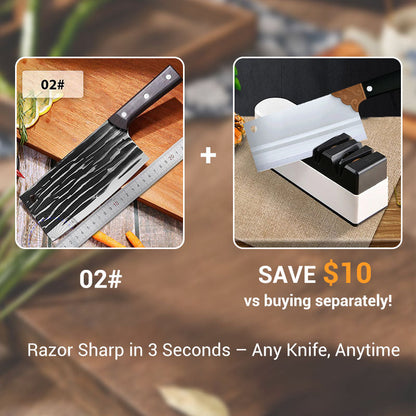 ✨ Forged Carbon Steel Chef's Knife — Sharp, Durable, Rust-Resistant and Versatile for Every Kitchen! ✨