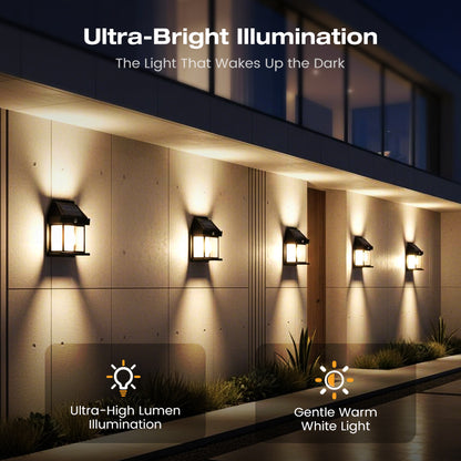 🎁 50% OFF! 💡 SOLAR WALL LIGHT - Motion Sensor & Weatherproof, Automatic Dusk to Dawn Operation, Easy Installation for Garden and Pathway 🌟🛒