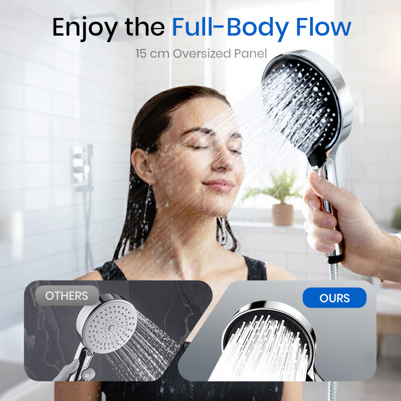🚿 50% OFF NOW! ✨ High-Pressure Rainfall Shower Head - 360° Adjustable Angle, Easy-Clean Nozzles & Universal Fit for Refreshing Showers 💦📦