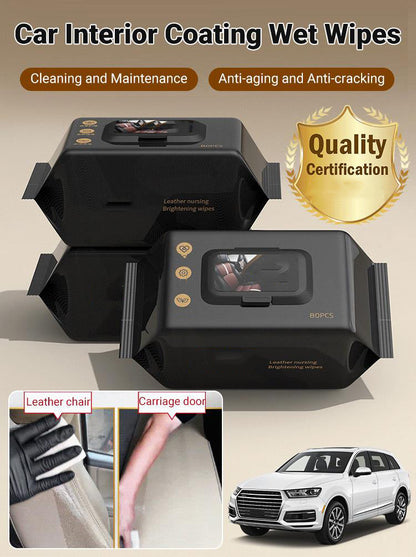✨ Car Interior Coating Wet Wipes – Easy, Quick & Streak-Free Cleaning for a Pristine Interior 🚗💎