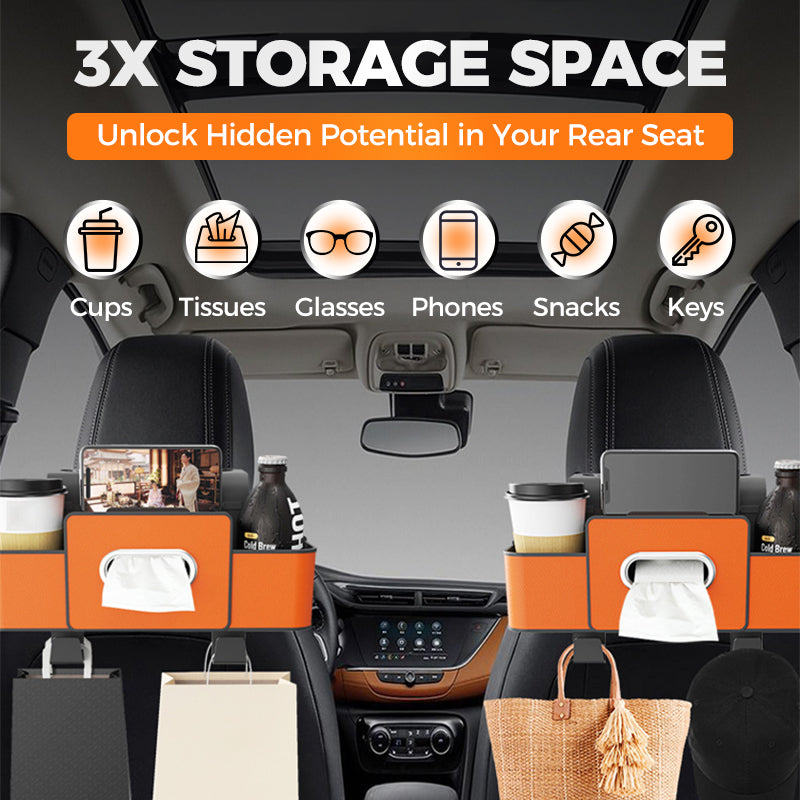 🚗 Car Multifunctional Seat Back Waterproof Storage Bag