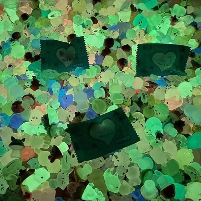 🔥Easter Special: BUY 2 GET 1 FREE!!✨- Blind Bag Luminous Mini Resin Animal Figures (10PCS/Set)