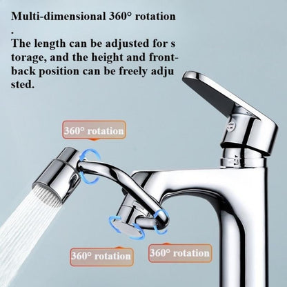🔥HOT SALE 50% OFF🎁🚰 Upgrade Your Washing Routine✨ TTZZ 1440° Rotatable Faucet Aerator Extension - For Effortless, All-Angle Control!