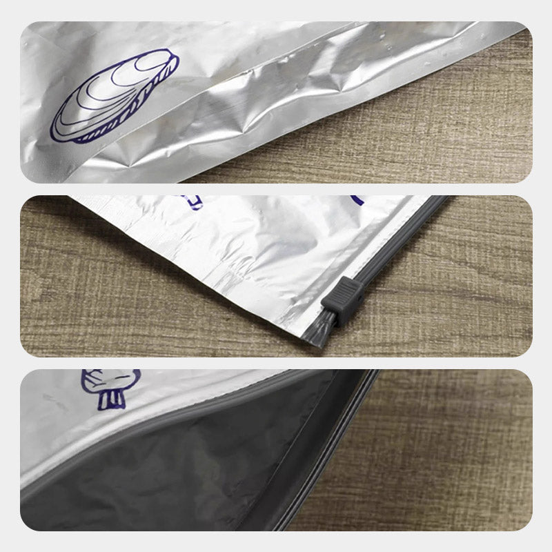 🔥Limited Sale: Buy 2 get 1 free!🍗 🥦Reusable Aluminum Foil Sealable Storage Bags