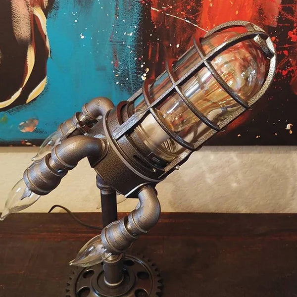 🎉 LAST DAY 51% OFF ! ! Steampunk Rocket Lamp