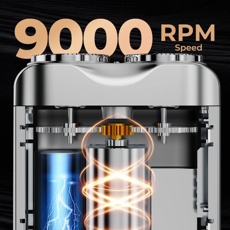 🔥🎉 Winter Hot Sale: 59% OFF! 🎁Portable Rotary Dual Ring Electric Shaver🚀