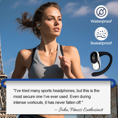 💕Waterproof Open Ear Earbuds with Noise Cancelling💕