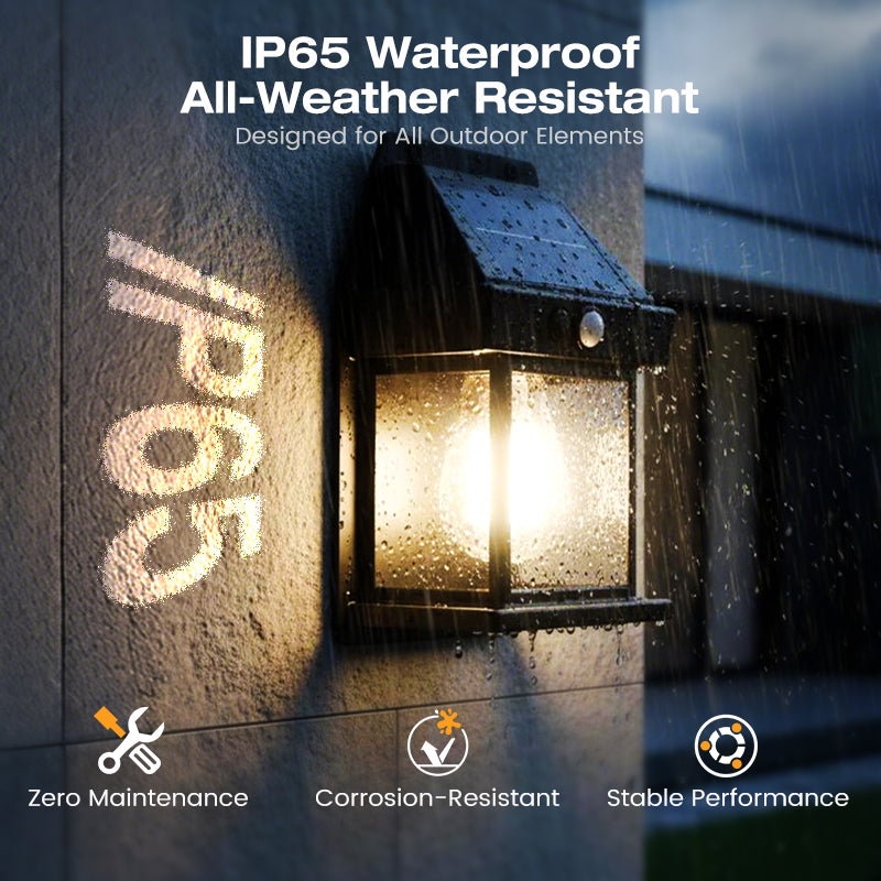 🎁 50% OFF! 💡 SOLAR WALL LIGHT - Motion Sensor & Weatherproof, Automatic Dusk to Dawn Operation, Easy Installation for Garden and Pathway 🌟🛒