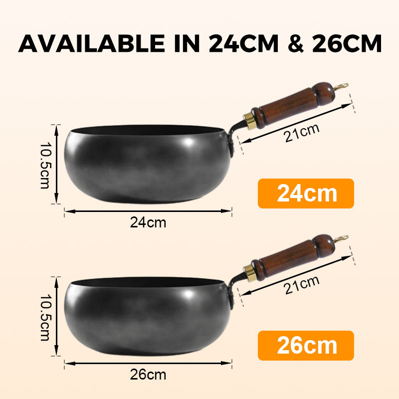 ⏳Time-limited Special⌛Uncoated Thick Iron Pot