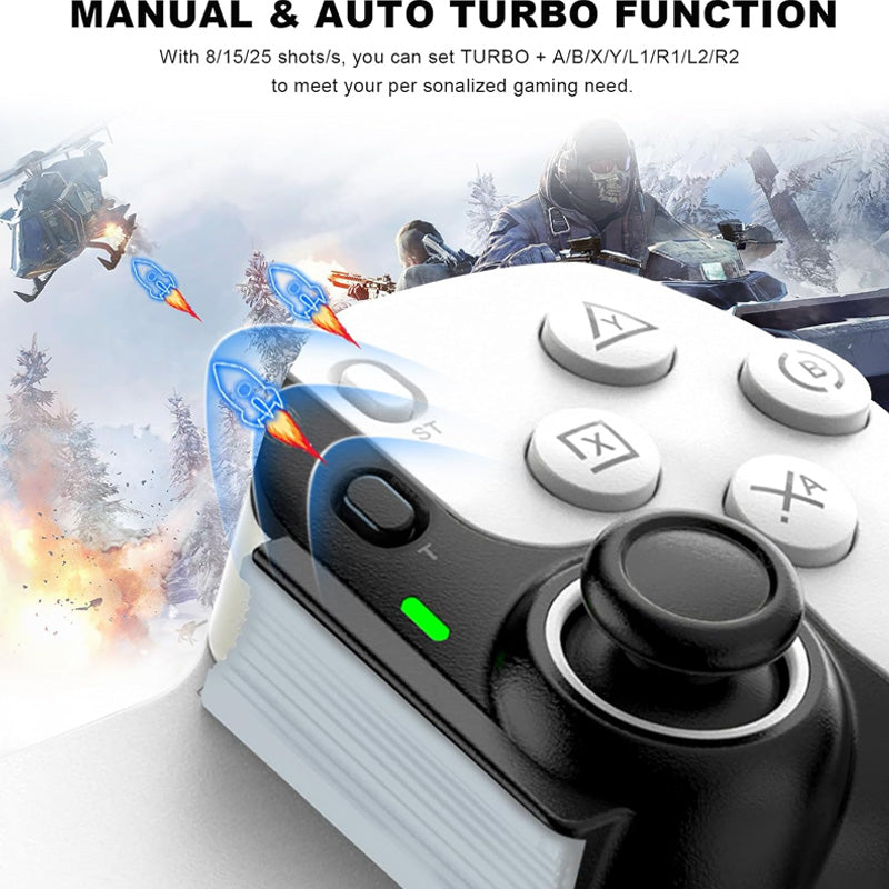Universal Extendable Gamepad with 2 Programmable Back Buttons