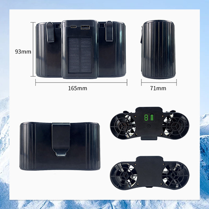 🔥Hot sale🔥Solar-Powered Waist Fan
