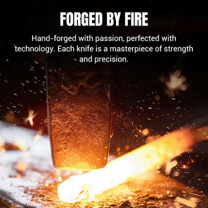 ✨ Forged Carbon Steel Chef's Knife — Sharp, Durable, Rust-Resistant and Versatile for Every Kitchen! ✨