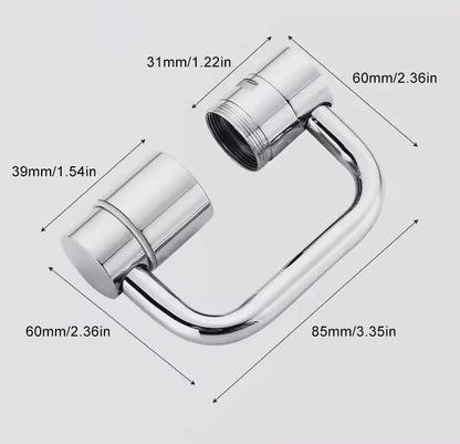 🔥HOT SALE 50% OFF🎁🚰 Upgrade Your Washing Routine✨ TTZZ 1440° Rotatable Faucet Aerator Extension - For Effortless, All-Angle Control!
