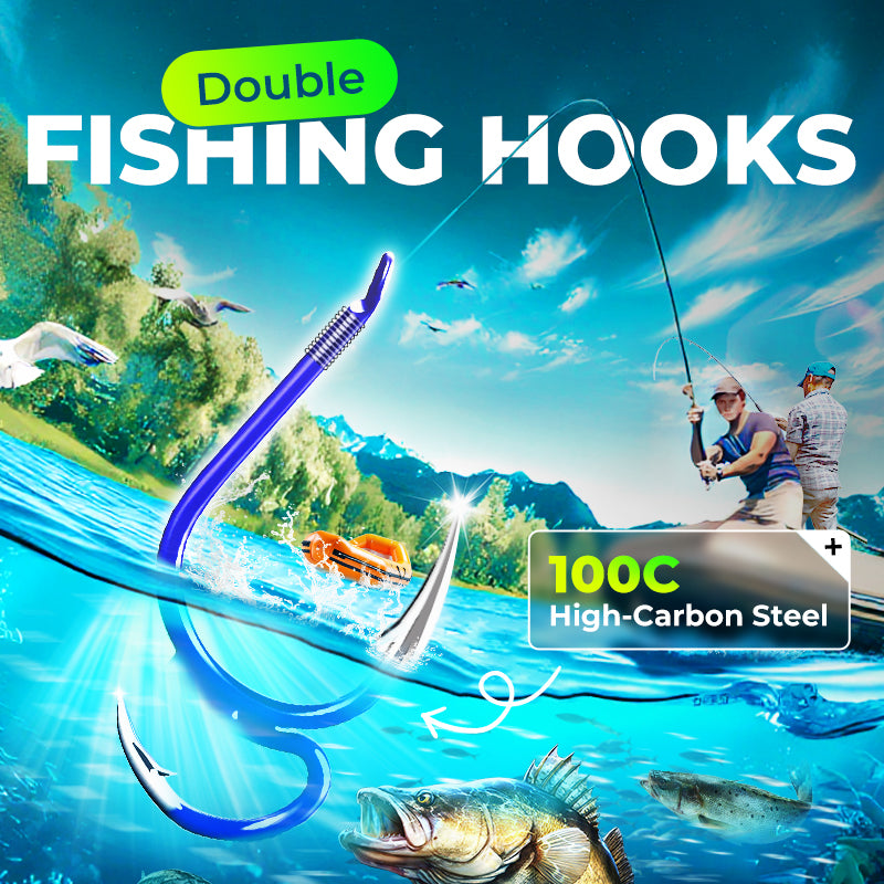 🔥New Hot Selling❤️‍🔥 Classic Sharp Double Fishing Hooks
