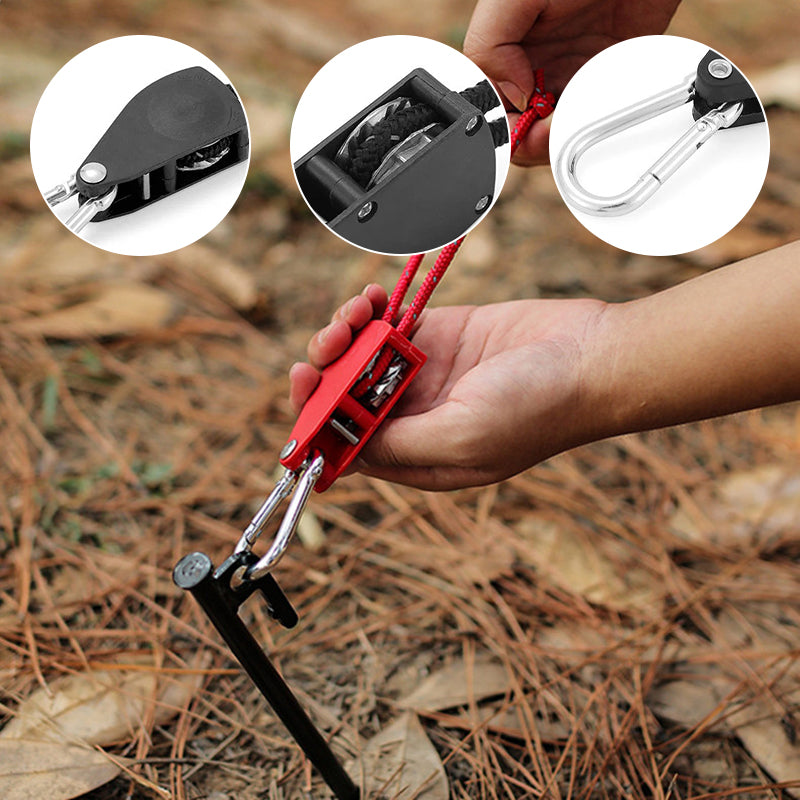 🔥Portable Adjustable Fix Camping Rope🌳