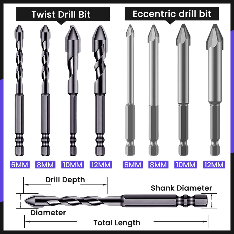 🔥 Universal & Powerful Offset Head Drill Bit for Easy and Precise Drilling