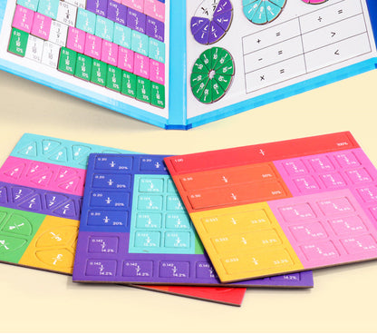 🔥Hot Sale - 50% OFF🏅Montessori Magnetic Book Fraction Puzzle
