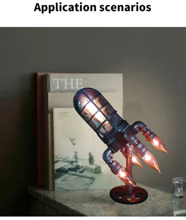 🎉 LAST DAY 51% OFF ! ! Steampunk Rocket Lamp