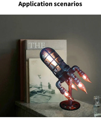 🎉 LAST DAY 51% OFF ! ! Steampunk Rocket Lamp