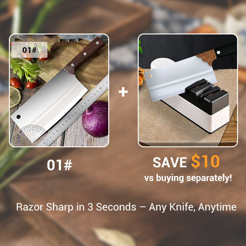 ✨ Forged Carbon Steel Chef's Knife — Sharp, Durable, Rust-Resistant and Versatile for Every Kitchen! ✨