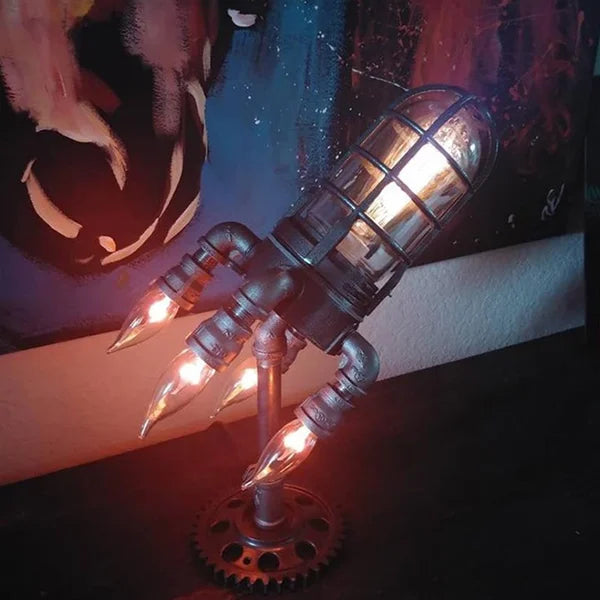 🎉 LAST DAY 51% OFF ! ! Steampunk Rocket Lamp