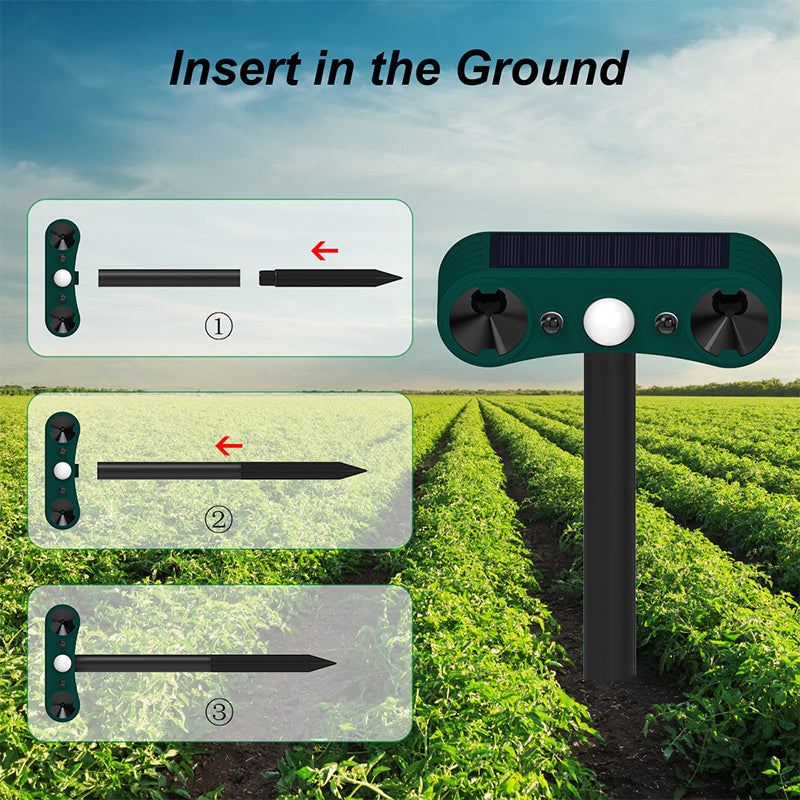 🔥Last Day Promotion🔥Solar Motion Sensor Outdoor Animal for Repelling