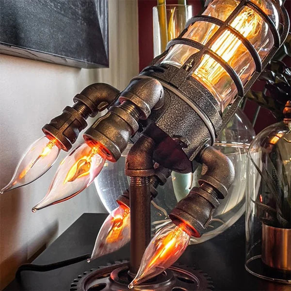 🎉 LAST DAY 51% OFF ! ! Steampunk Rocket Lamp