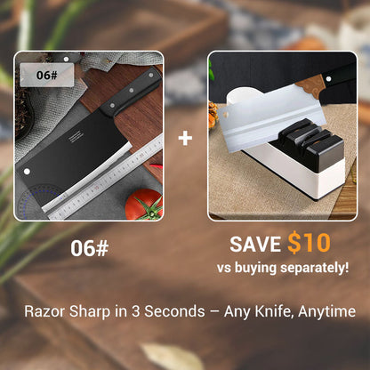 ✨ Forged Carbon Steel Chef's Knife — Sharp, Durable, Rust-Resistant and Versatile for Every Kitchen! ✨