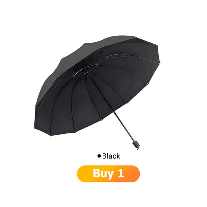 📢  HOT SALE 49% OFF ☔12-Rib Large Foldable Windproof Umbrella