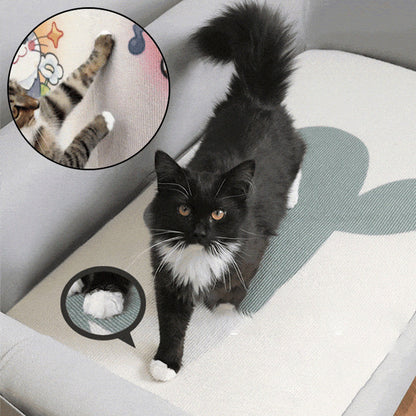 Self-Adhesive Cat Scratching Mat with Cartoon Print