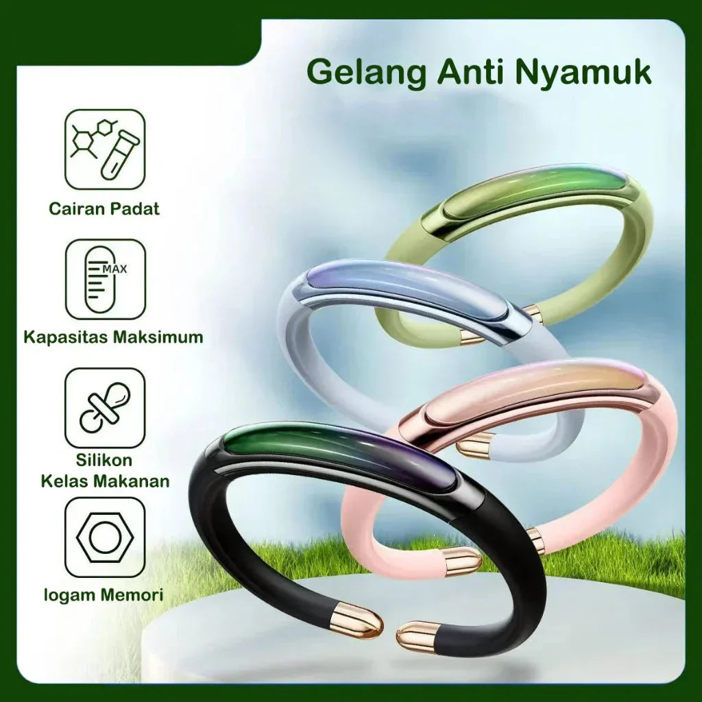 💖2025 Hot Sale💖 Quick & Strong Plant-Derived Mosquito Repellent Silicone Bracelet
