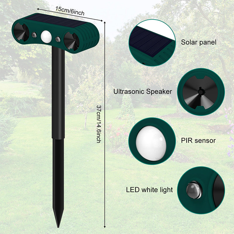 🔥Last Day Promotion🔥Solar Motion Sensor Outdoor Animal for Repelling