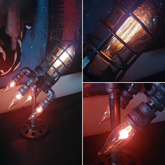 🎉 LAST DAY 51% OFF ! ! Steampunk Rocket Lamp