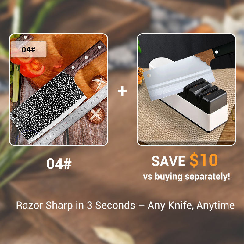 ✨ Forged Carbon Steel Chef's Knife — Sharp, Durable, Rust-Resistant and Versatile for Every Kitchen! ✨