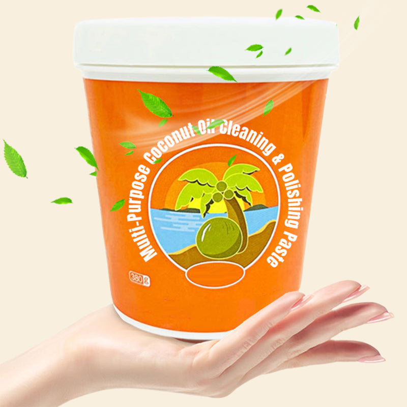 🔥New Hot Selling❤️‍🔥 Multi-Purpose Coconut Oil Cleaning & Polishing Paste
