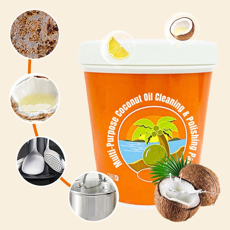 🔥New Hot Selling❤️‍🔥 Multi-Purpose Coconut Oil Cleaning & Polishing Paste
