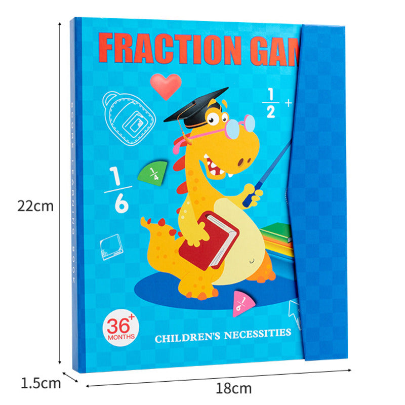 🔥Hot Sale - 50% OFF🏅Montessori Magnetic Book Fraction Puzzle