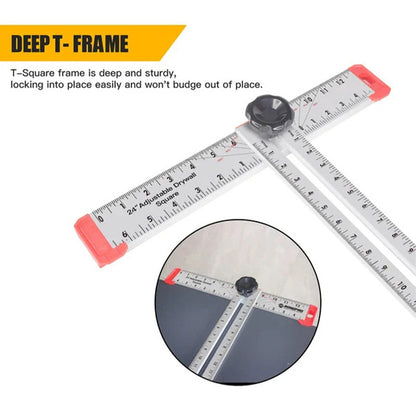 🔥Hot Sale 50% OFF💥24 Inch Adjustable T-Square