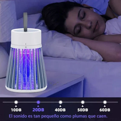 Portable indoor and outdoor insect exterminator - trap for flies and mosquitoes